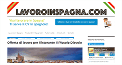 Desktop Screenshot of lavoroinspagna.com