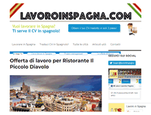 Tablet Screenshot of lavoroinspagna.com